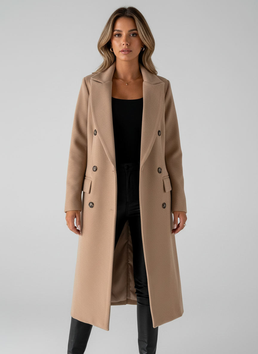 Celine | Double Breasted Long Coat