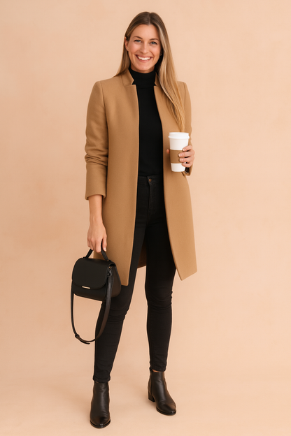 Soraya | Straight Cut Elegant Coat