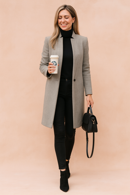 Soraya | Straight Cut Elegant Coat
