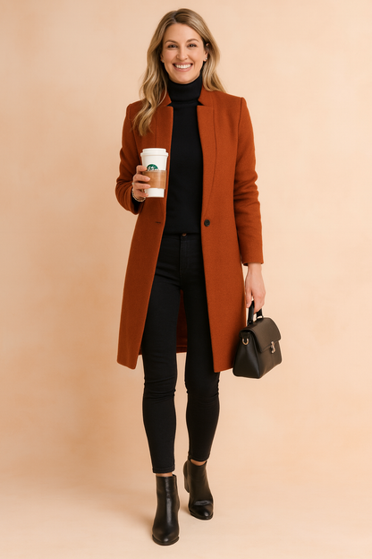 Soraya | Straight Cut Elegant Coat