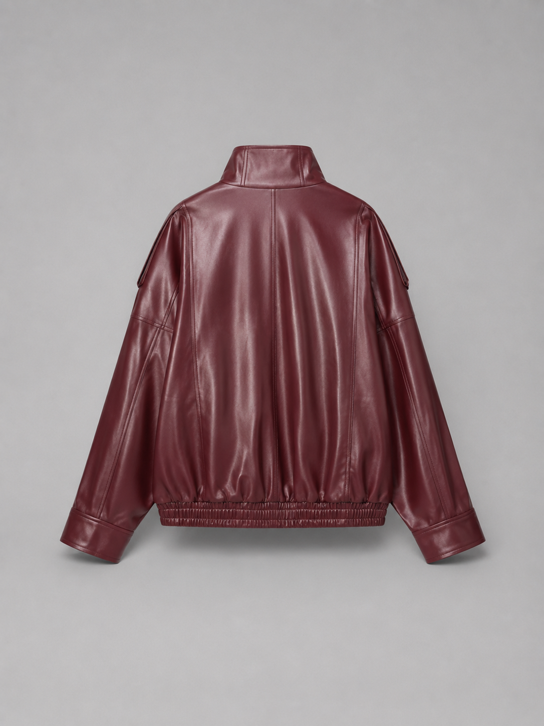 Reine | Women's Faux Leather Bomber Jacket