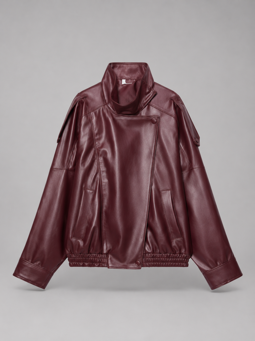 Reine | Women's Faux Leather Bomber Jacket