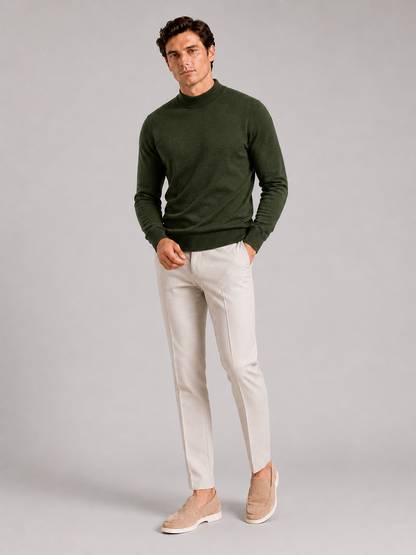 Henri | Slim Fit Mock Neck Knit Sweater