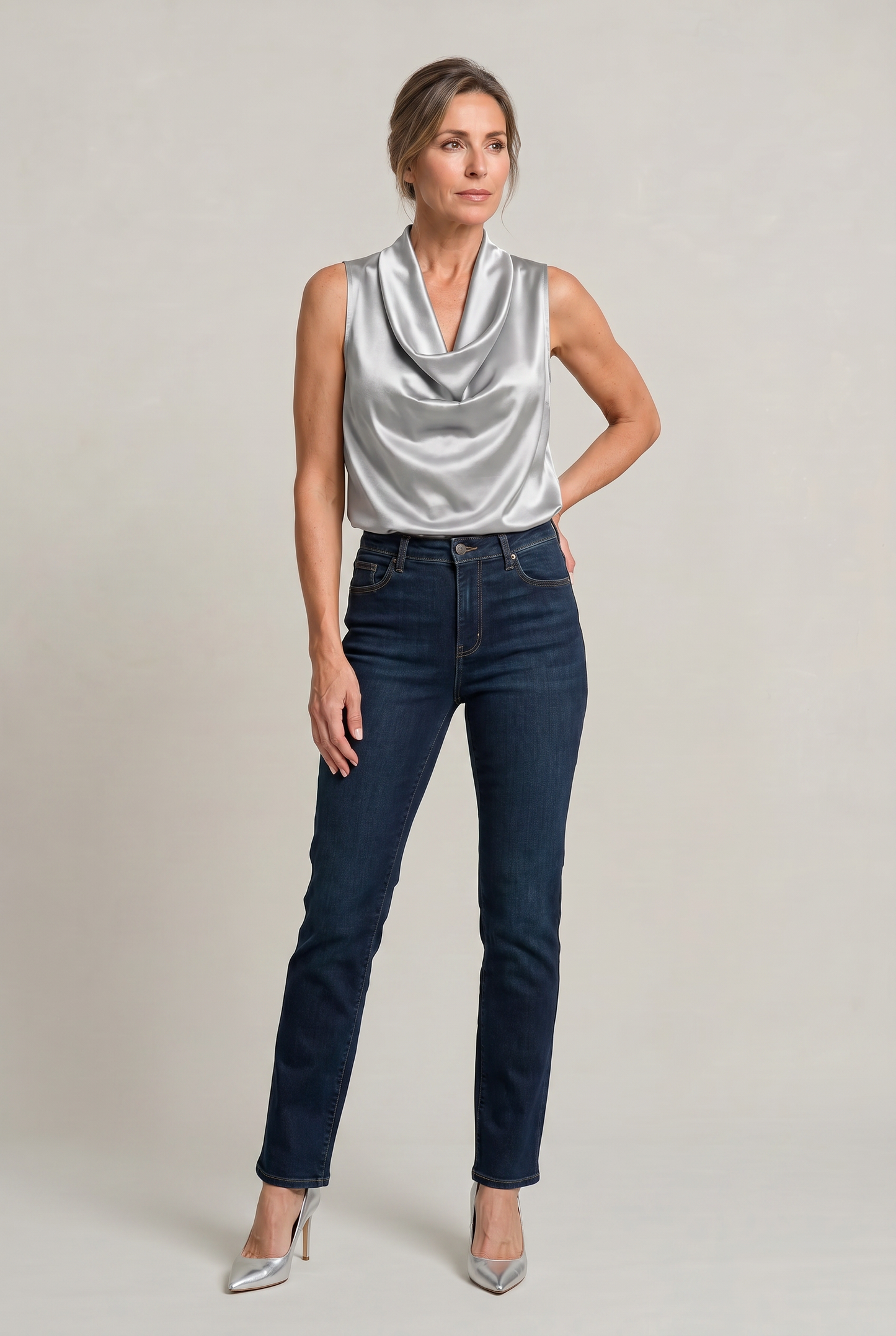Noemie | Women's Cowl Neck Cami Top