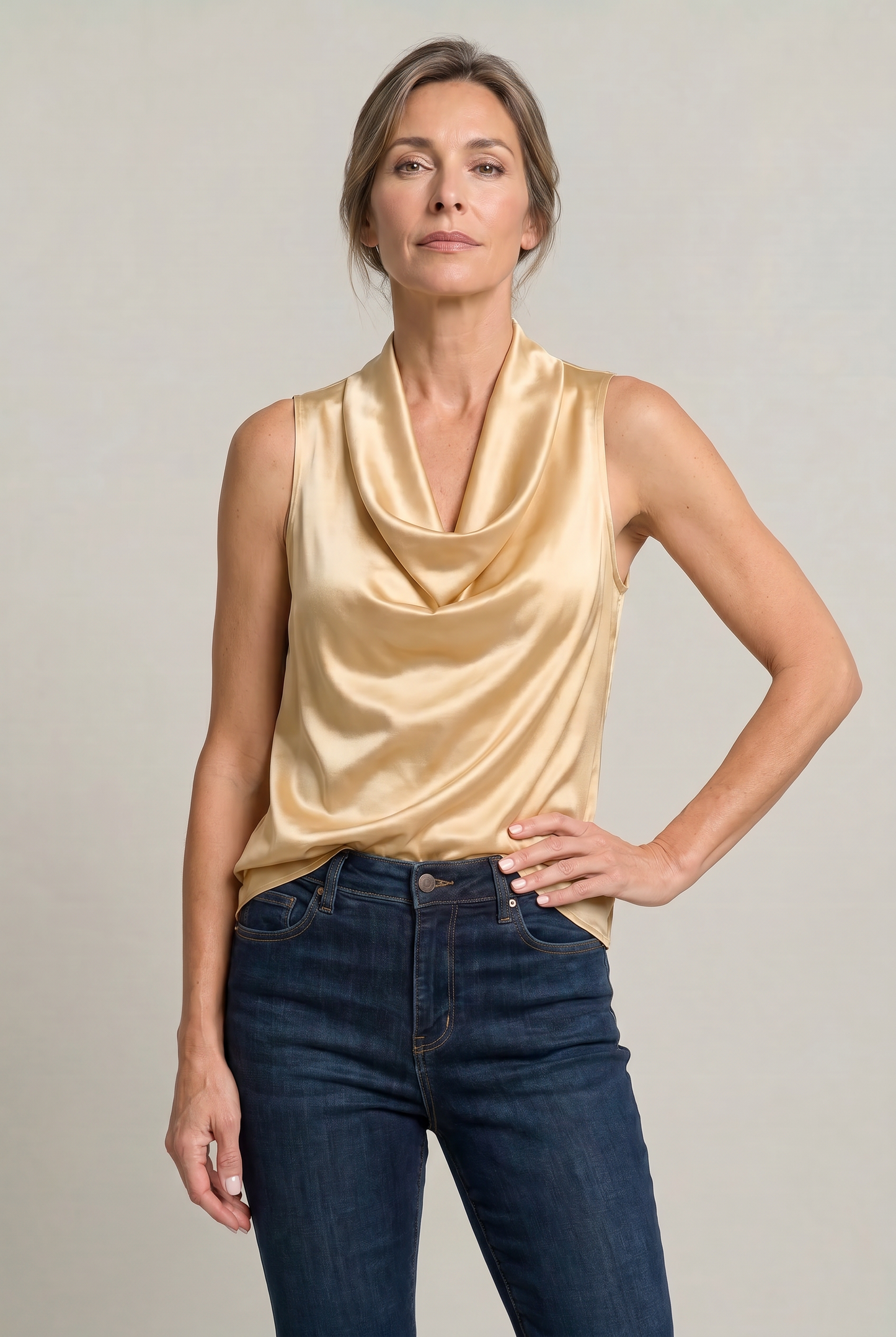 Noemie | Women's Cowl Neck Cami Top