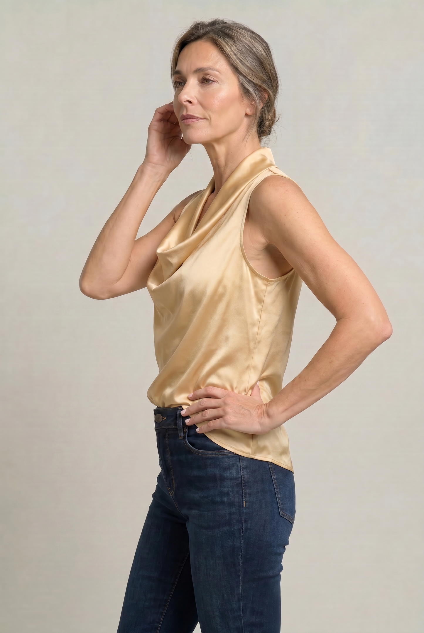 Noemie | Women's Cowl Neck Cami Top