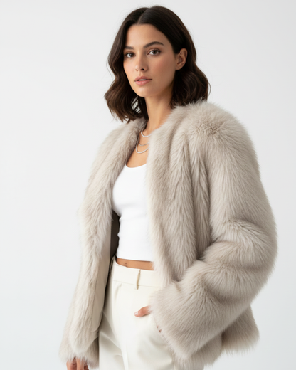 Marguerite | Oversized Faux Fur Winter Coat