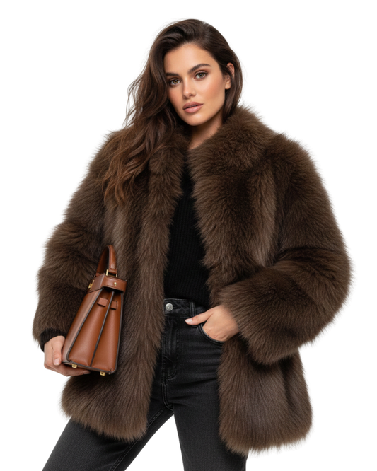 Marguerite | Oversized Faux Fur Winter Coat
