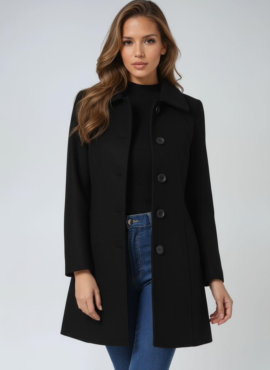Elyra | Single Breasted Winter Trench Coat