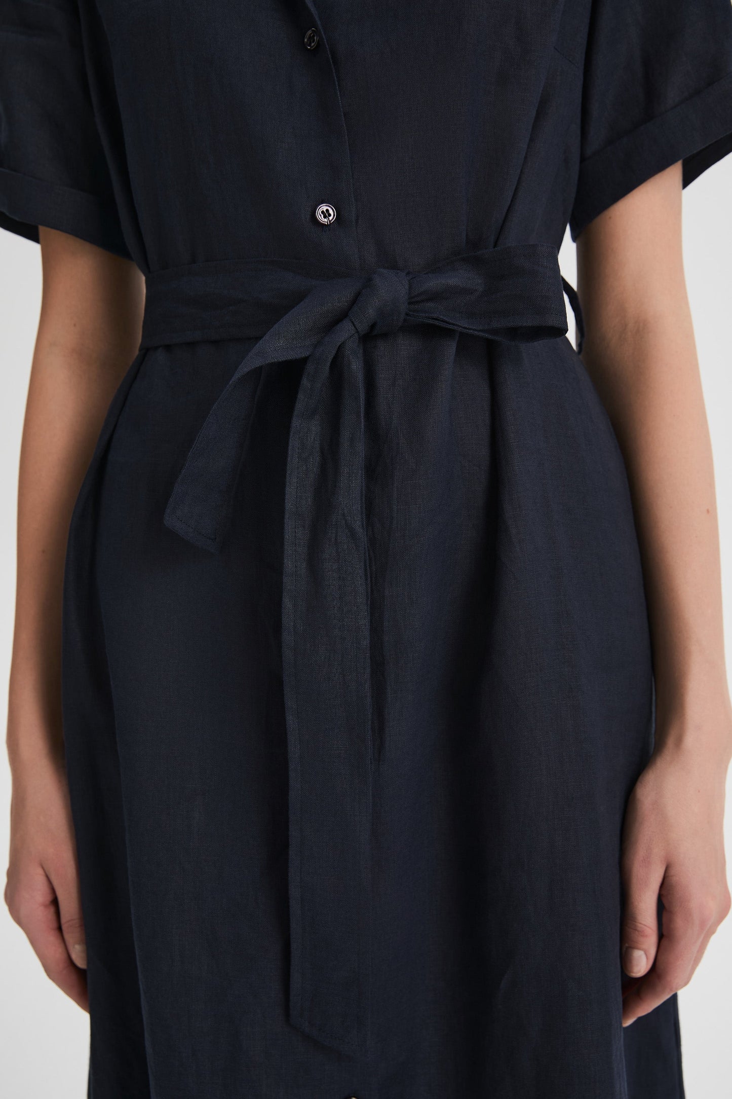 Brigitte | Classic Linen Maxi Dress