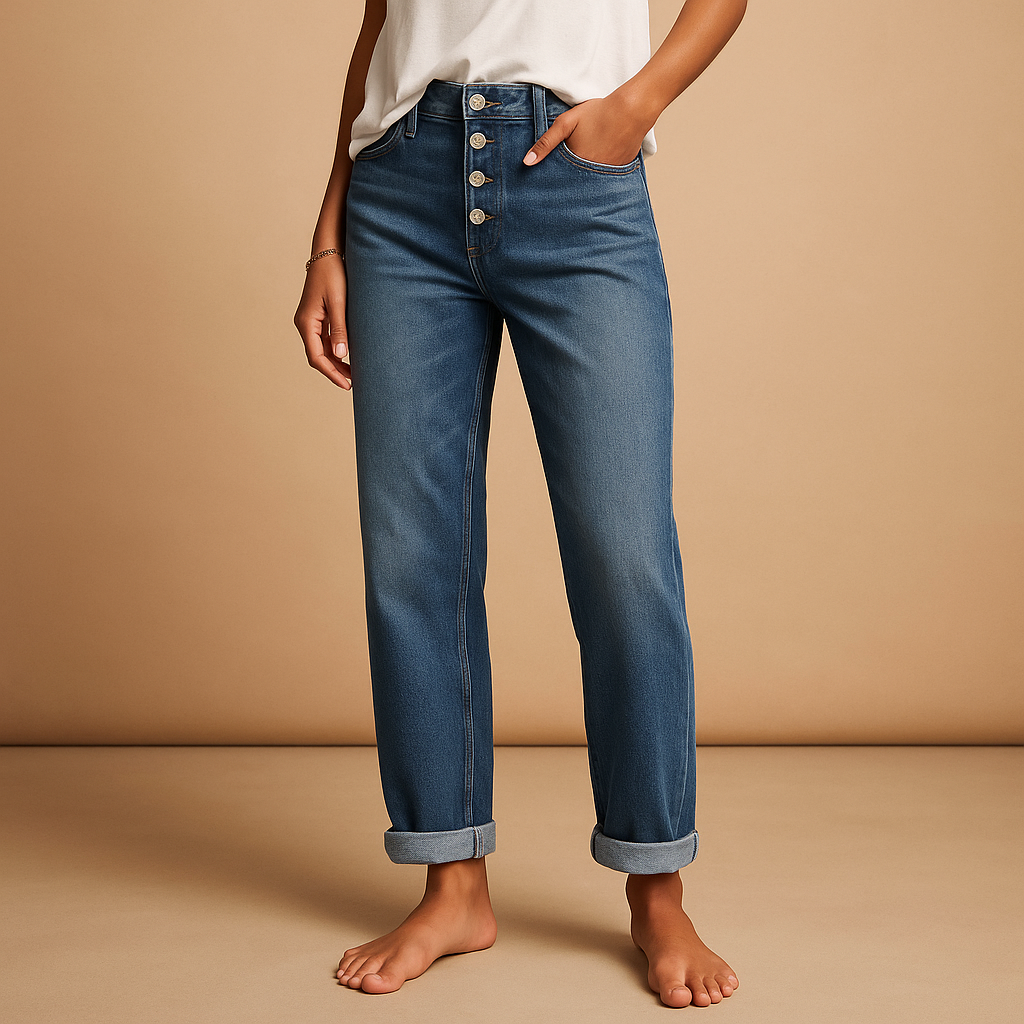 Elvyn | Loose Fit High Waisted Jeans