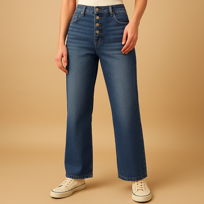 Elvyn | Loose Fit High Waisted Jeans