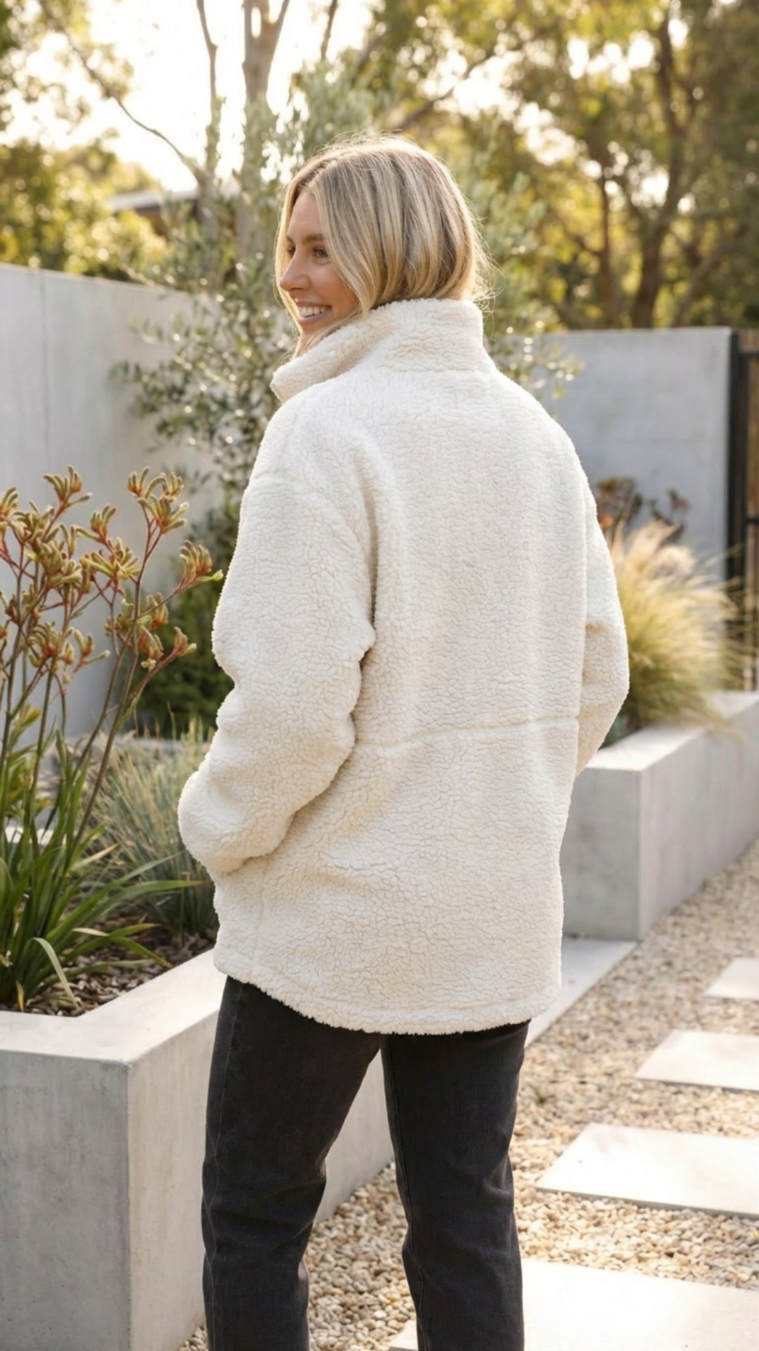 Elodie | Oversized Sherpa Teddy Jacket