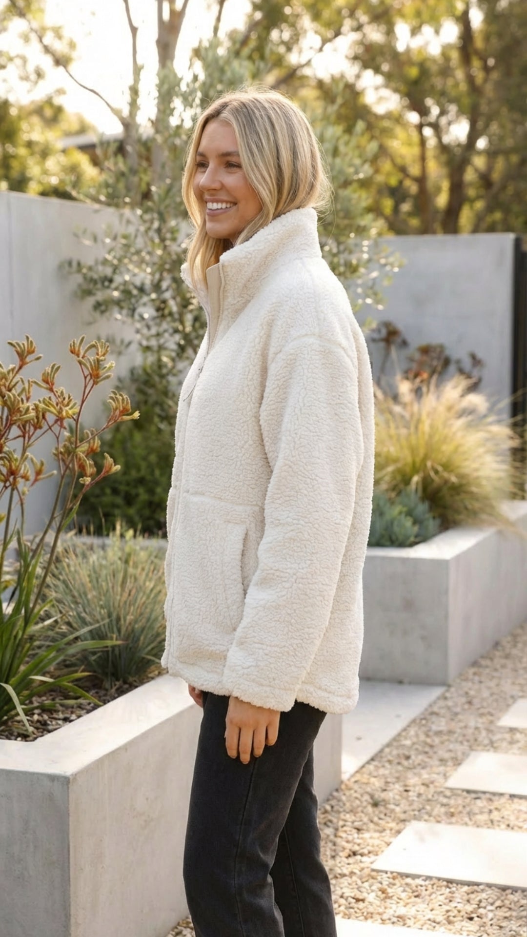 Elodie | Oversized Sherpa Teddy Jacket