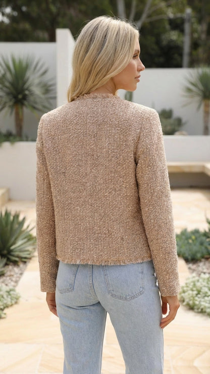 Selmira | Cropped Jacket Single Breasted with Pockets