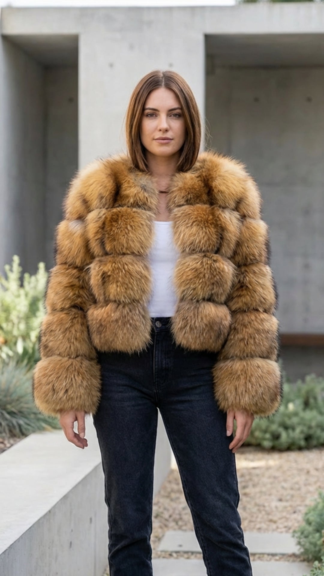 Zarelle | Fluffy Faux Fur Jacket Soft Texture