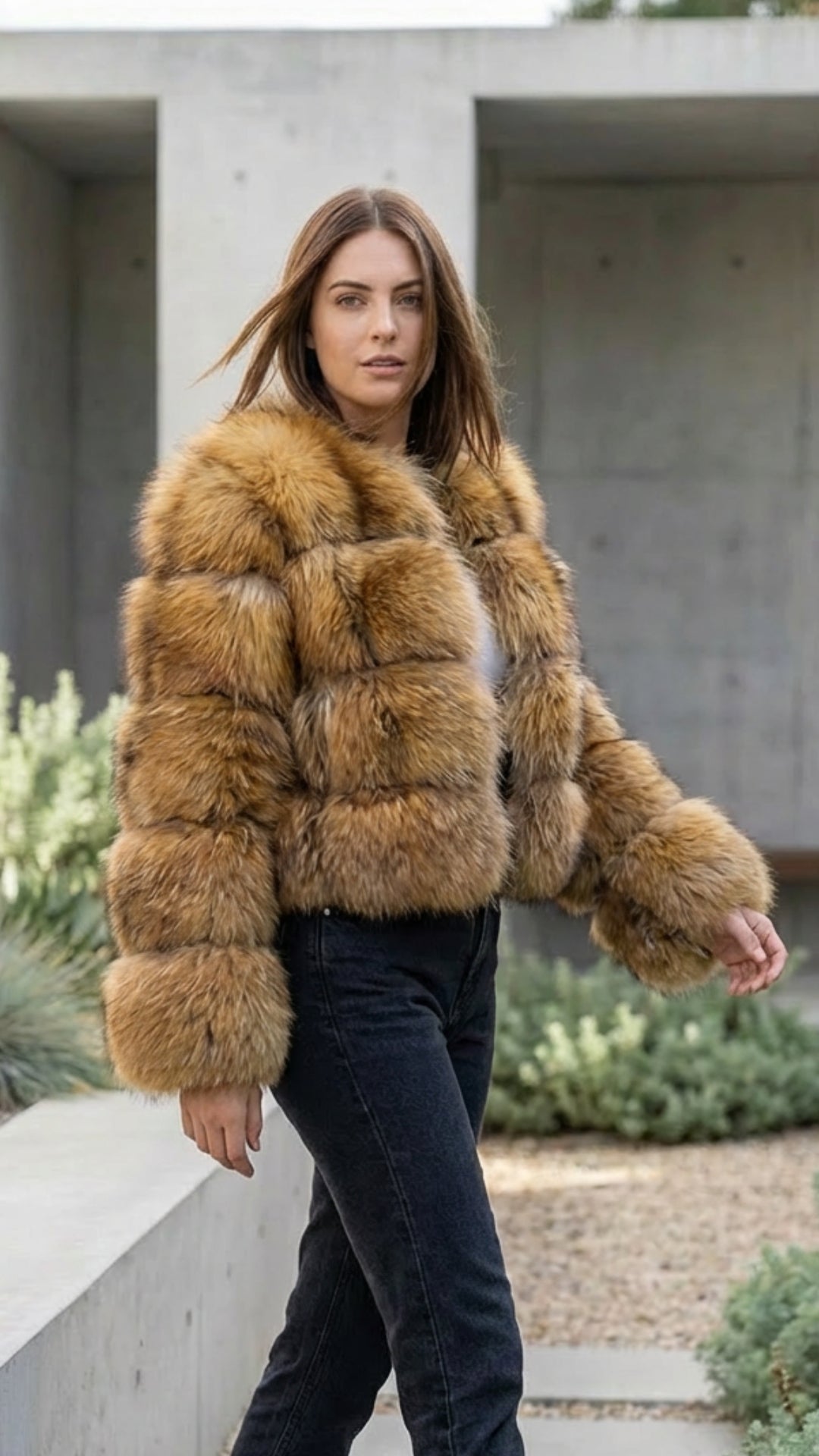 Zarelle | Fluffy Faux Fur Jacket Soft Texture