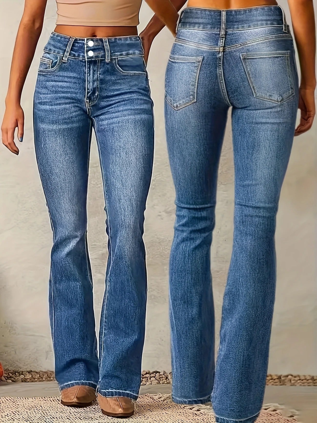 Renvara | High Waist Flare Jeans