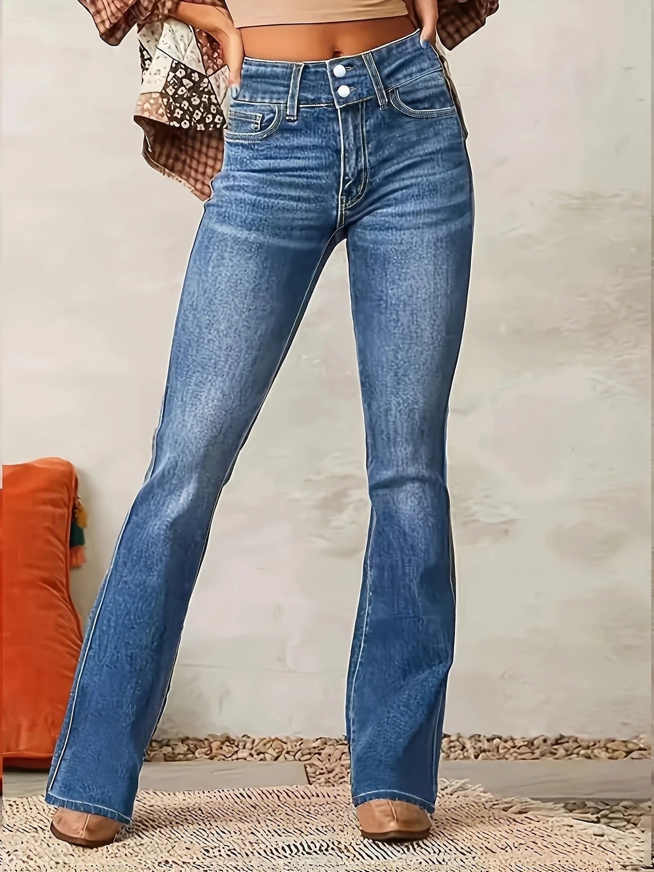 Renvara | High Waist Flare Jeans