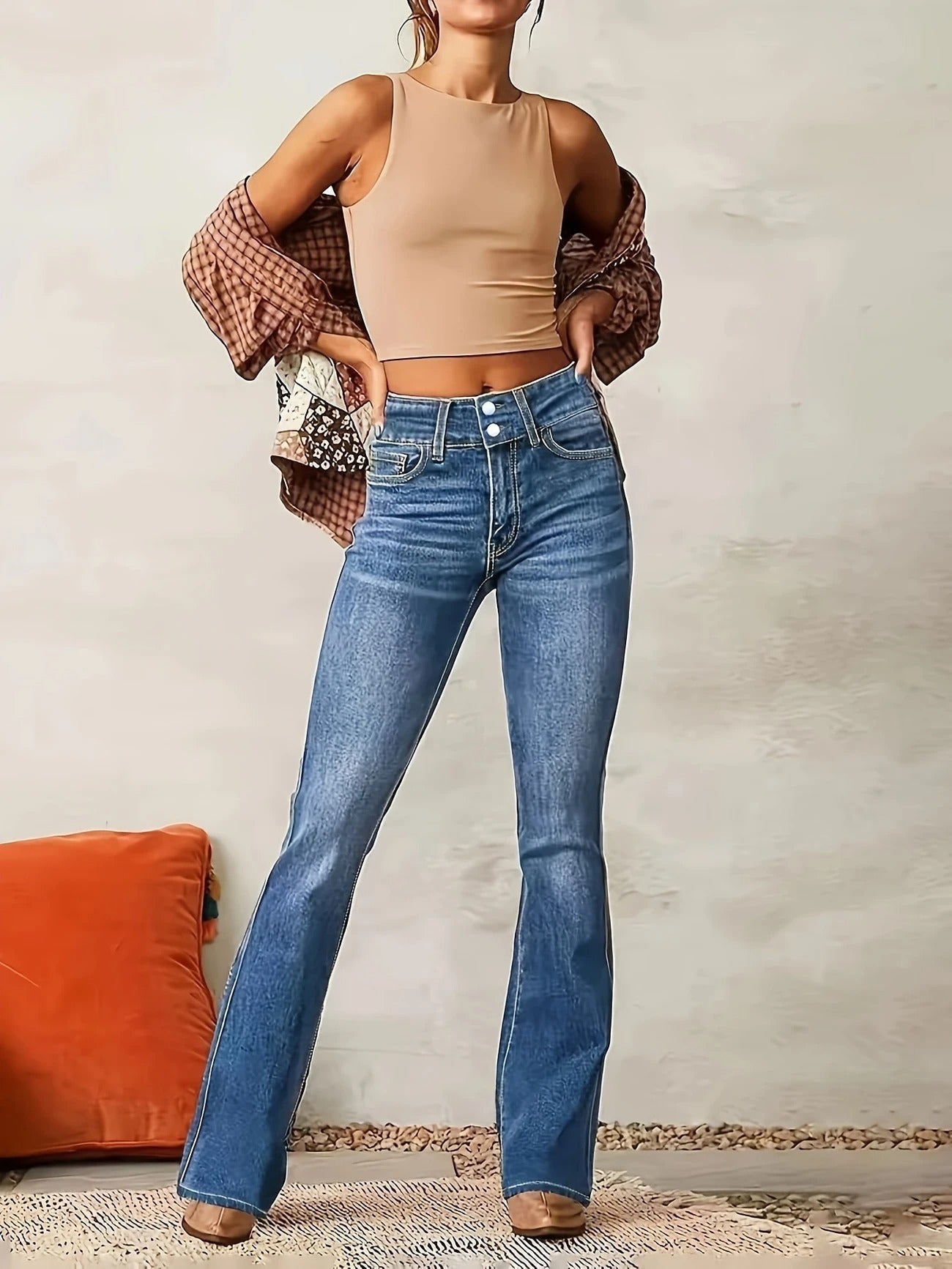 Renvara | High Waist Flare Jeans