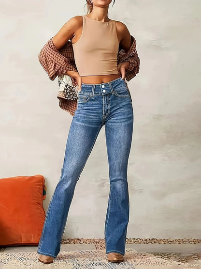 Renvara | High Waist Flare Jeans