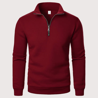 Luca | Quarter-Zip Stand Collar Sweatshirt
