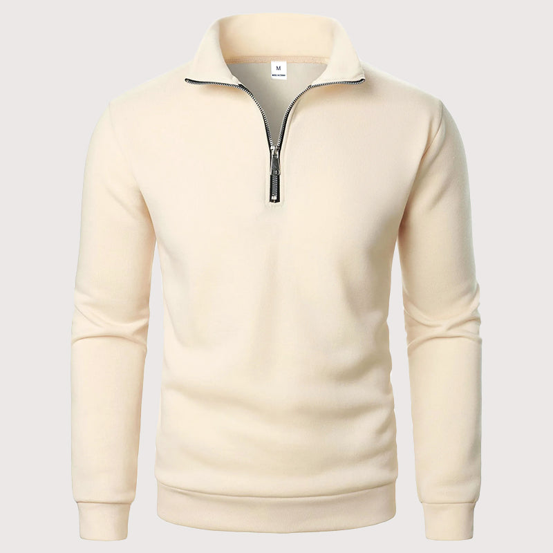 Luca | Quarter-Zip Stand Collar Sweatshirt