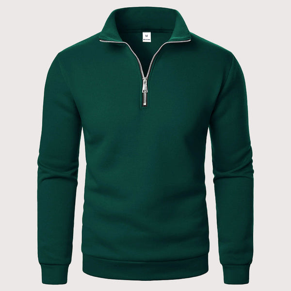 Luca | Quarter-Zip Stand Collar Sweatshirt