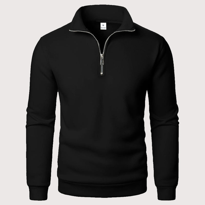 Luca | Quarter-Zip Stand Collar Sweatshirt