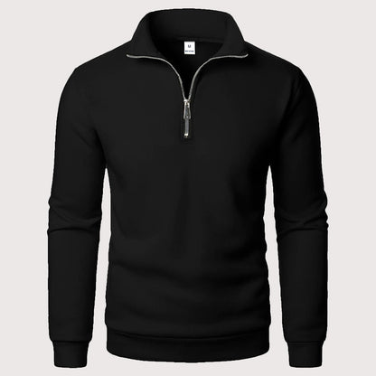 Luca | Quarter-Zip Stand Collar Sweatshirt