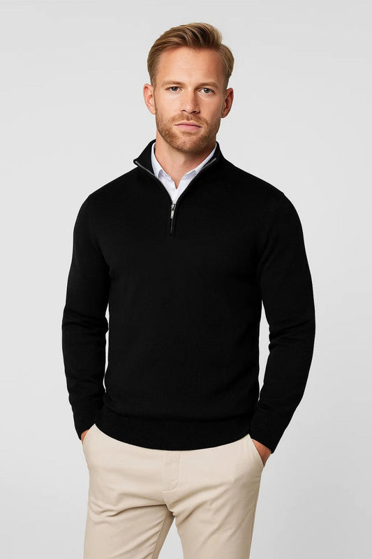 Stefan | Quarter-Zip Knit Sweater