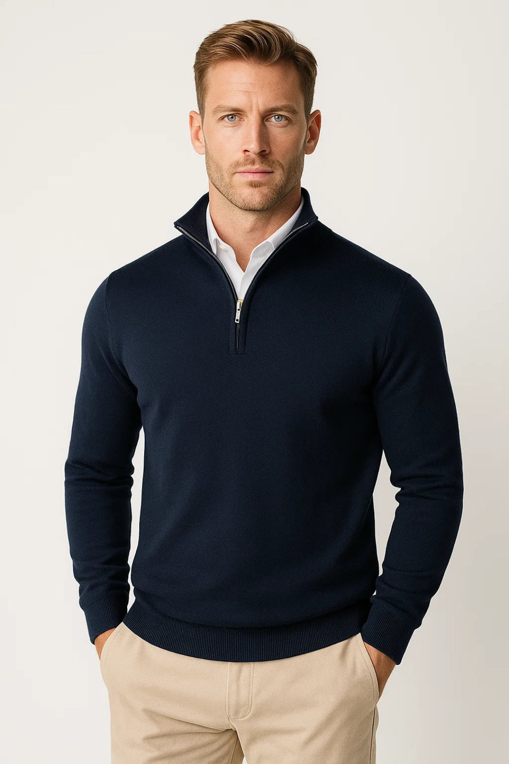 Stefan | Quarter-Zip Knit Sweater