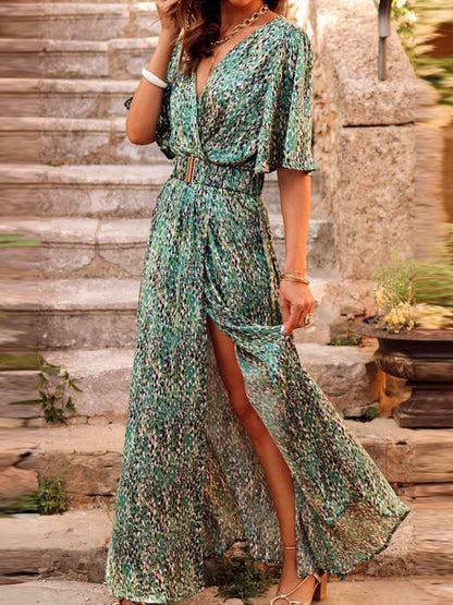 Coralie | Women's Wrap Wedding Guest Maxi Dress
