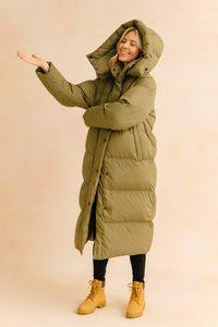 Zoya | Longline Hooded Quilted Puffer Jacket