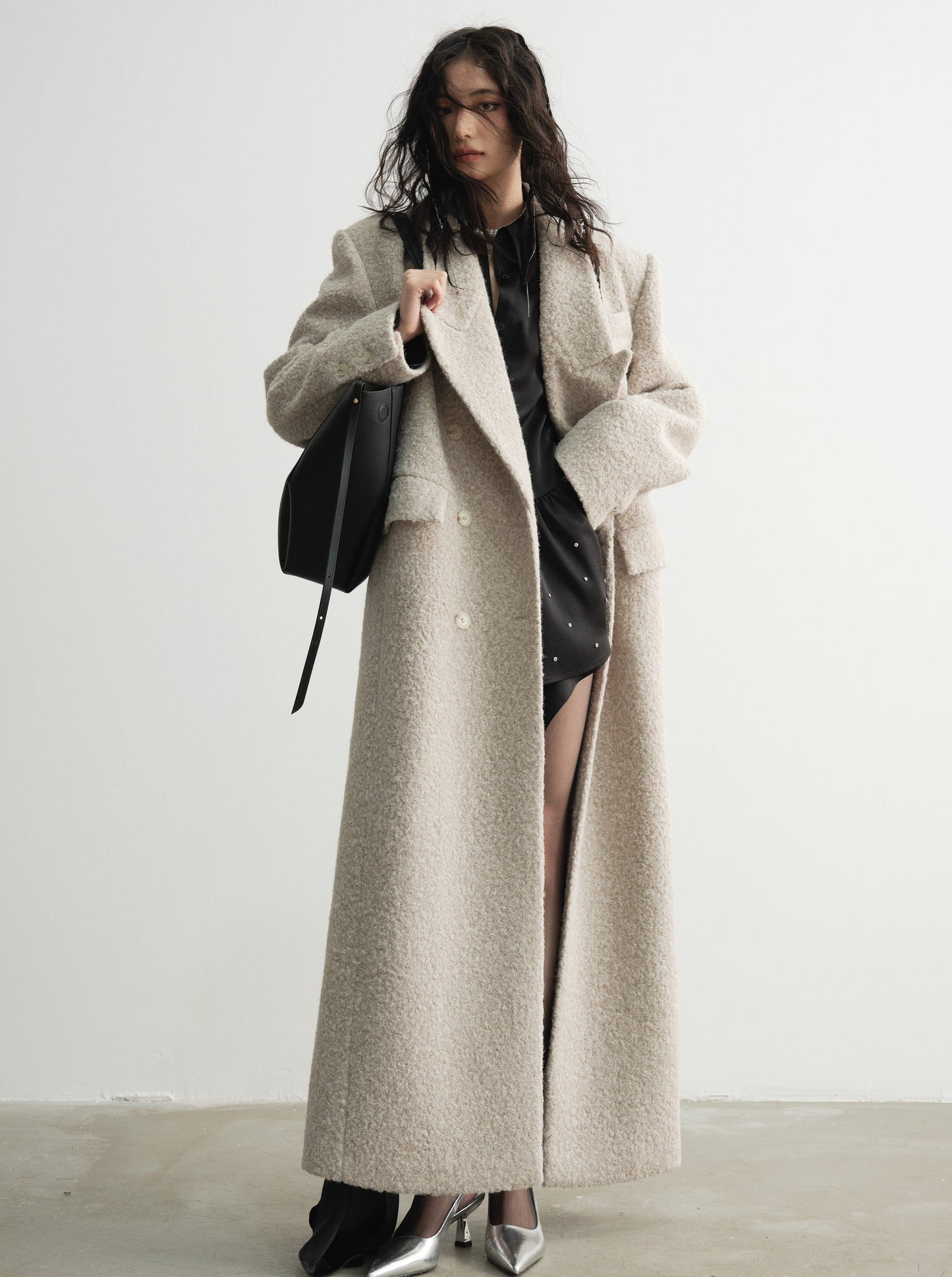 Coralie | Oversized Wool Maxi Coat