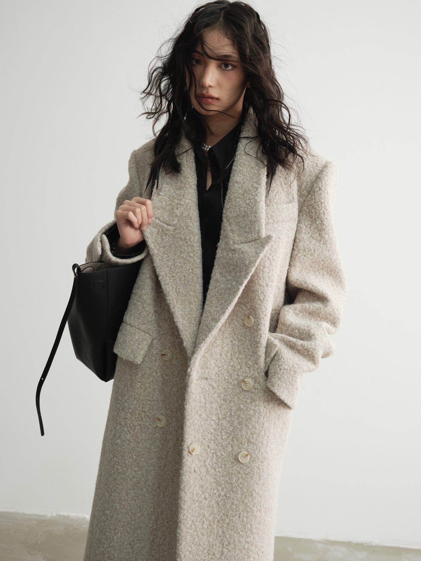 Coralie | Oversized Wool Maxi Coat