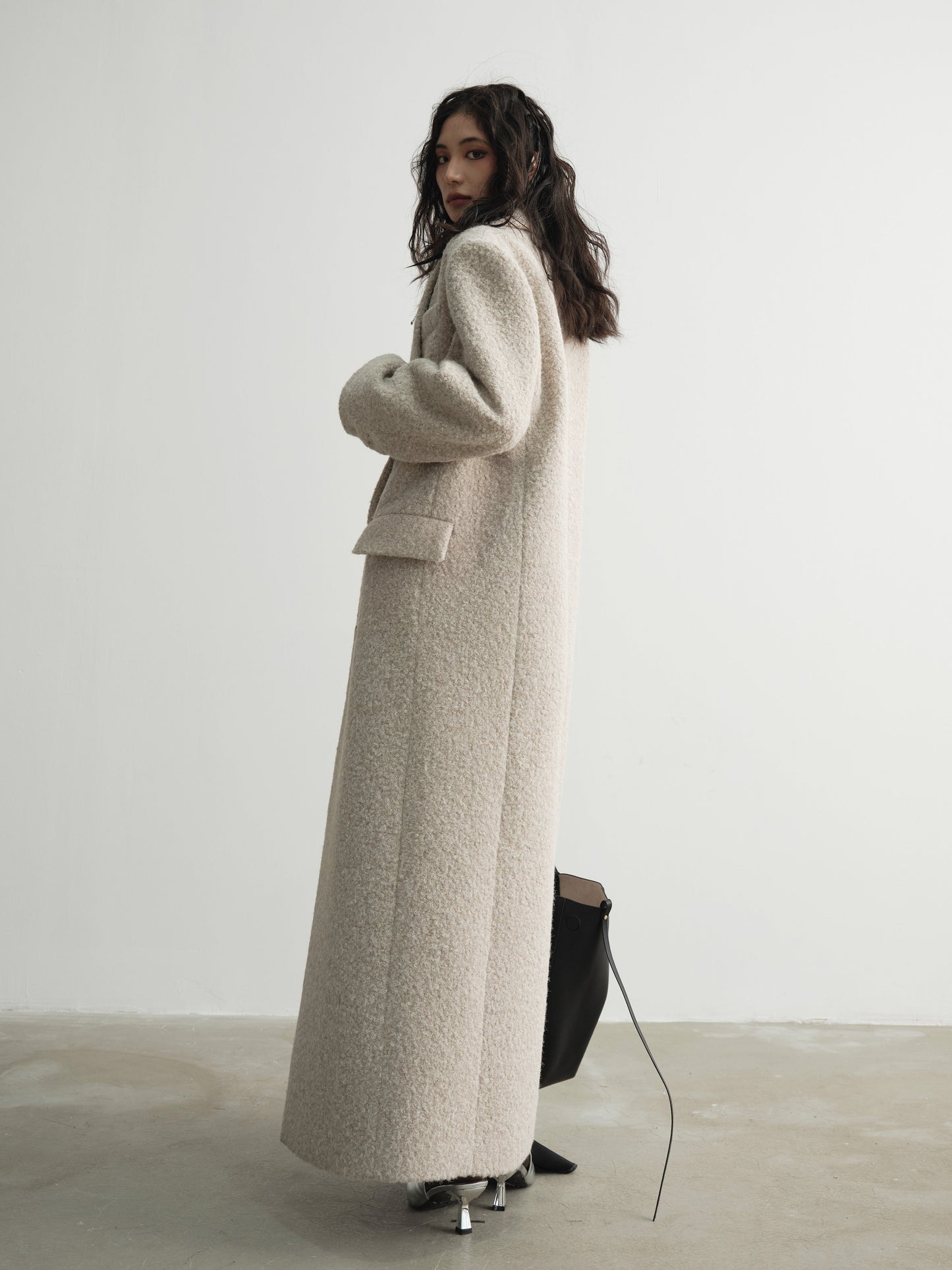 Coralie | Oversized Wool Maxi Coat