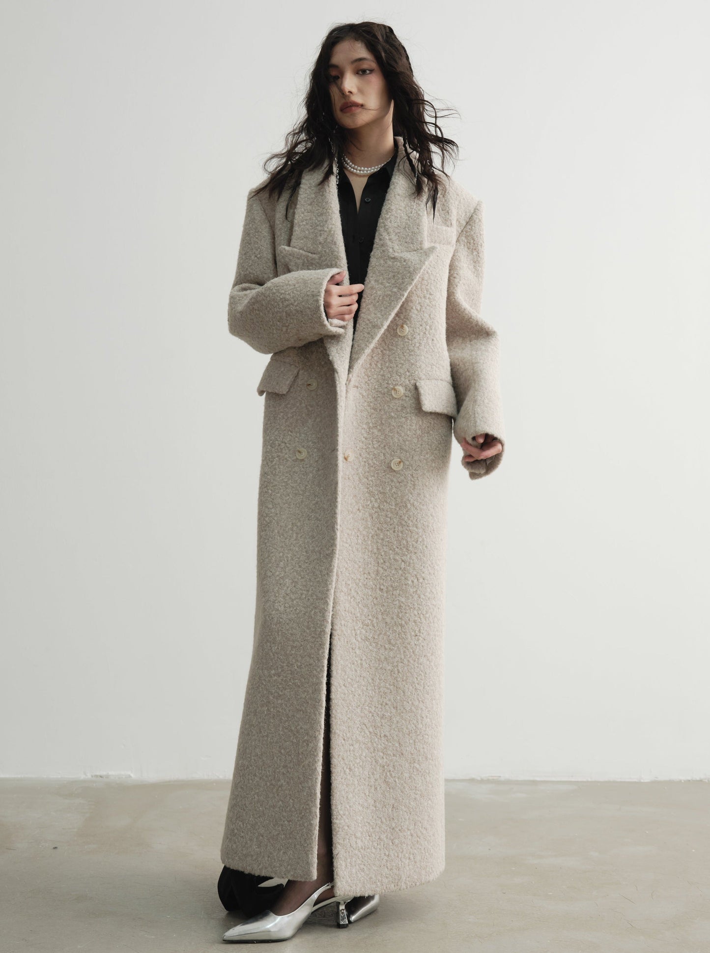Coralie | Oversized Wool Maxi Coat