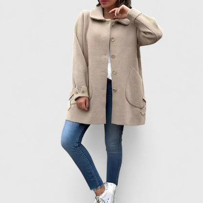 Elea | Oversized Button-Front Layering Coat