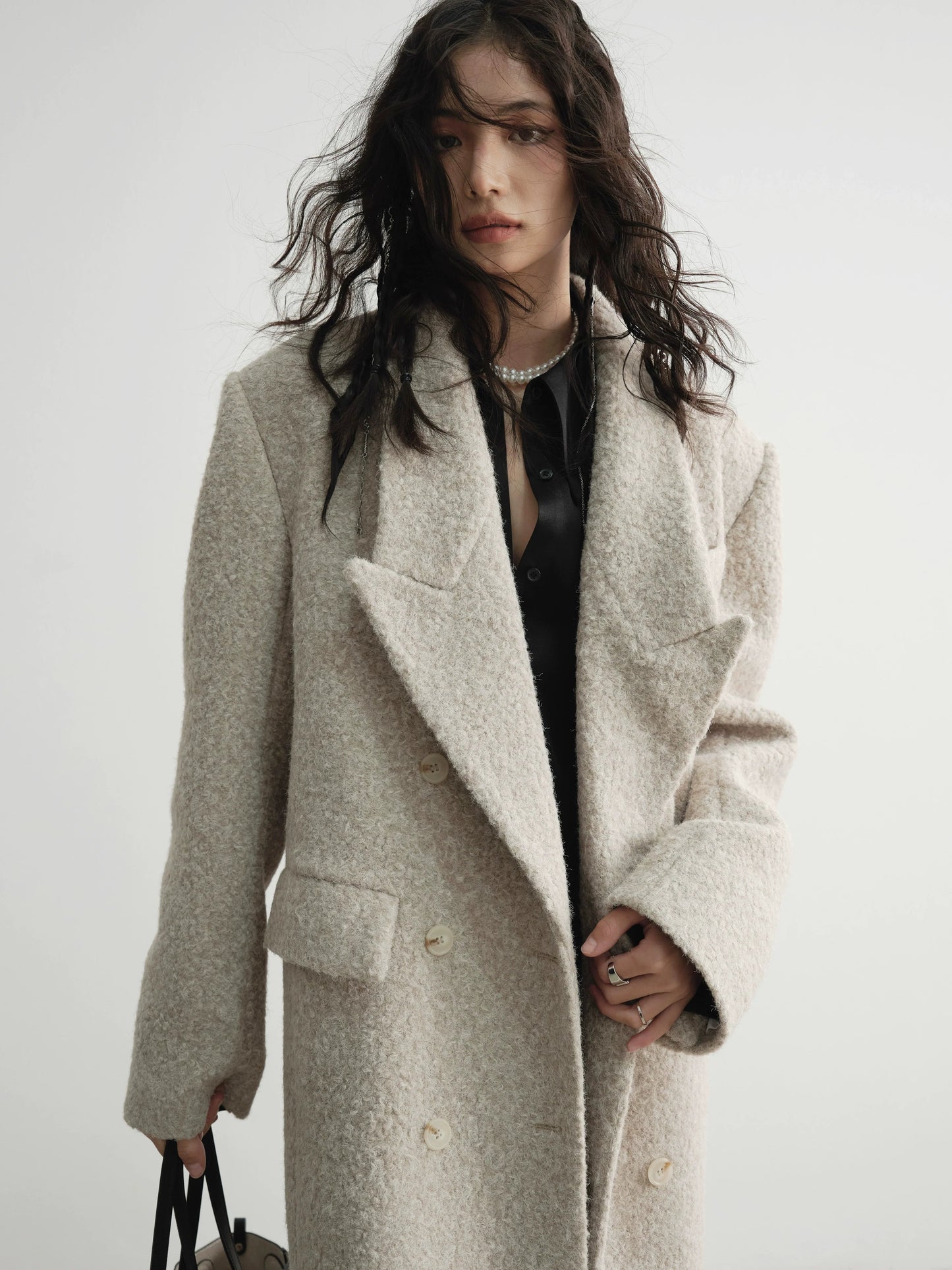 Coralie | Oversized Wool Maxi Coat