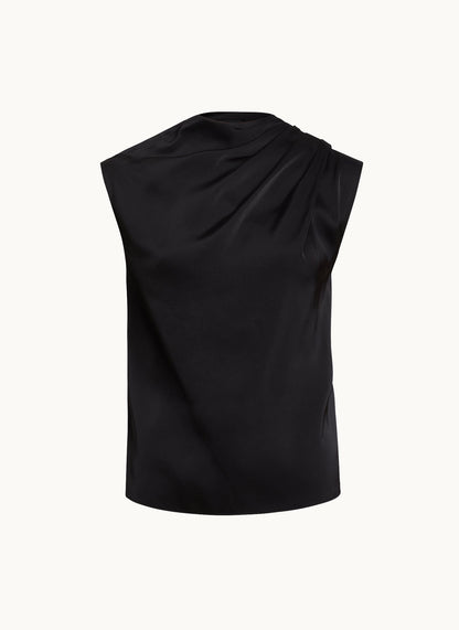 Adele | Women's Mock Neck Draped Top