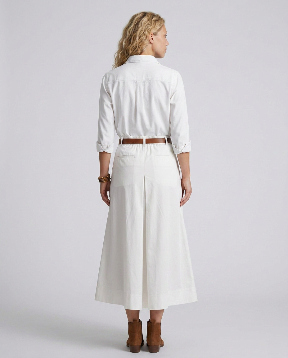 Camille | High Waist A-Line Maxi Skirt
