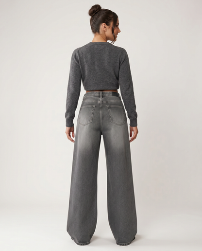 Danica | Distressed Wide Leg Jeans