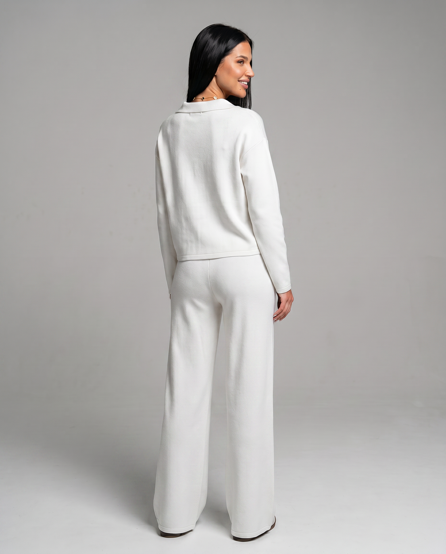 Maria | Two Piece Set with Wide Leg Pants