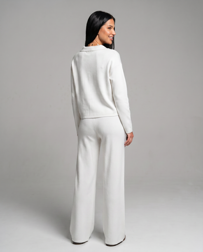 Maria | Two Piece Set with Wide Leg Pants