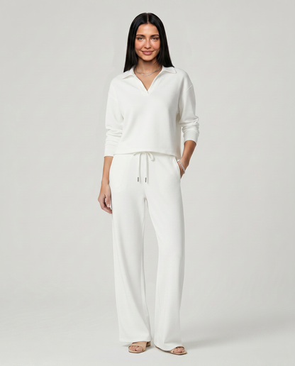 Maria | Two Piece Set with Wide Leg Pants