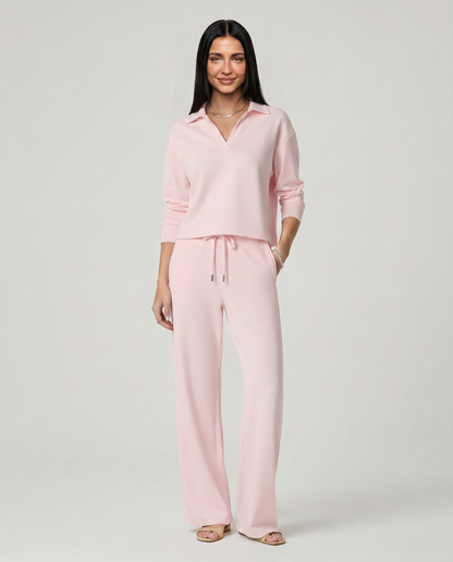 Maria | Two Piece Set with Wide Leg Pants