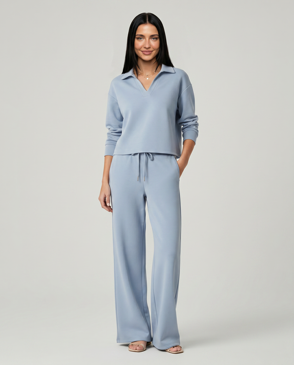 Maria | Two Piece Set with Wide Leg Pants