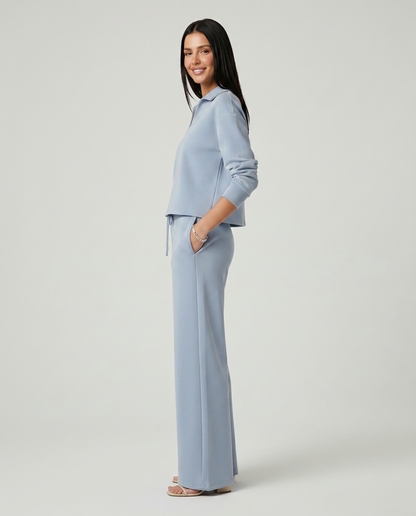 Maria | Two Piece Set with Wide Leg Pants