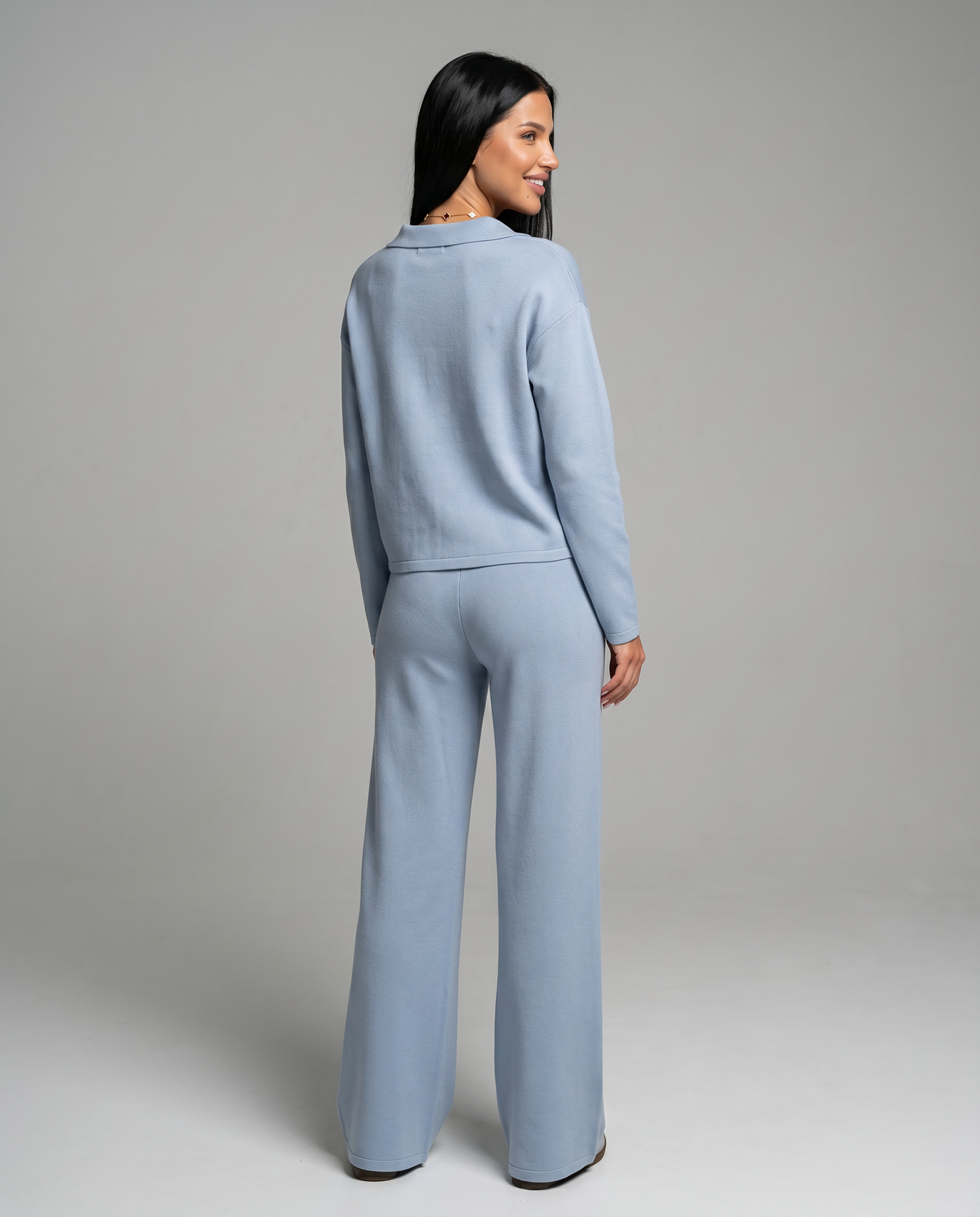 Maria | Two Piece Set with Wide Leg Pants